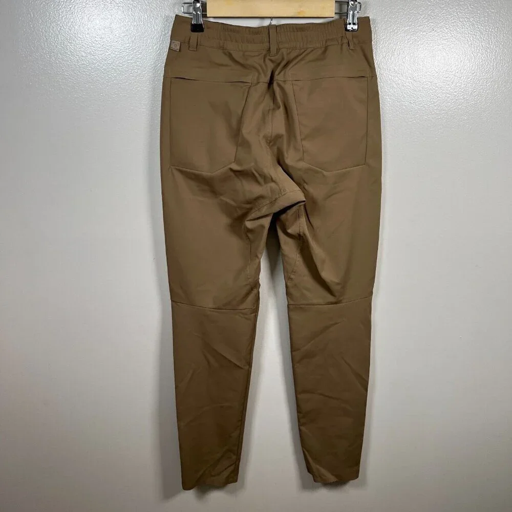 Lululemon Mile View Pant Mens Size 28 Frontier Brown Travel Work Water Repellent
